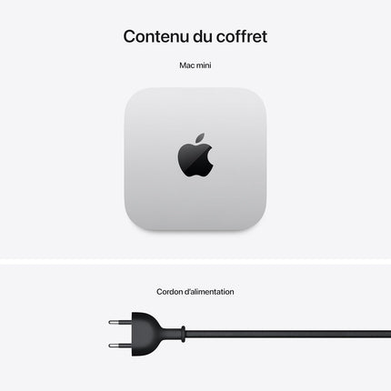 Apple x Mac Mini M4 (CPU 10 cœurs, GPU 10 cœurs, 16Go, SSD 256 Go)