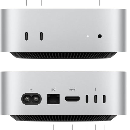 Apple x Mac Mini M4 (CPU 10 cœurs, GPU 10 cœurs, 16Go, SSD 256 Go)