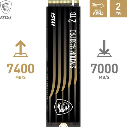 SSD MSI x Spatium M480 Pro PCIe 4.0 NVMe M.2 2TB